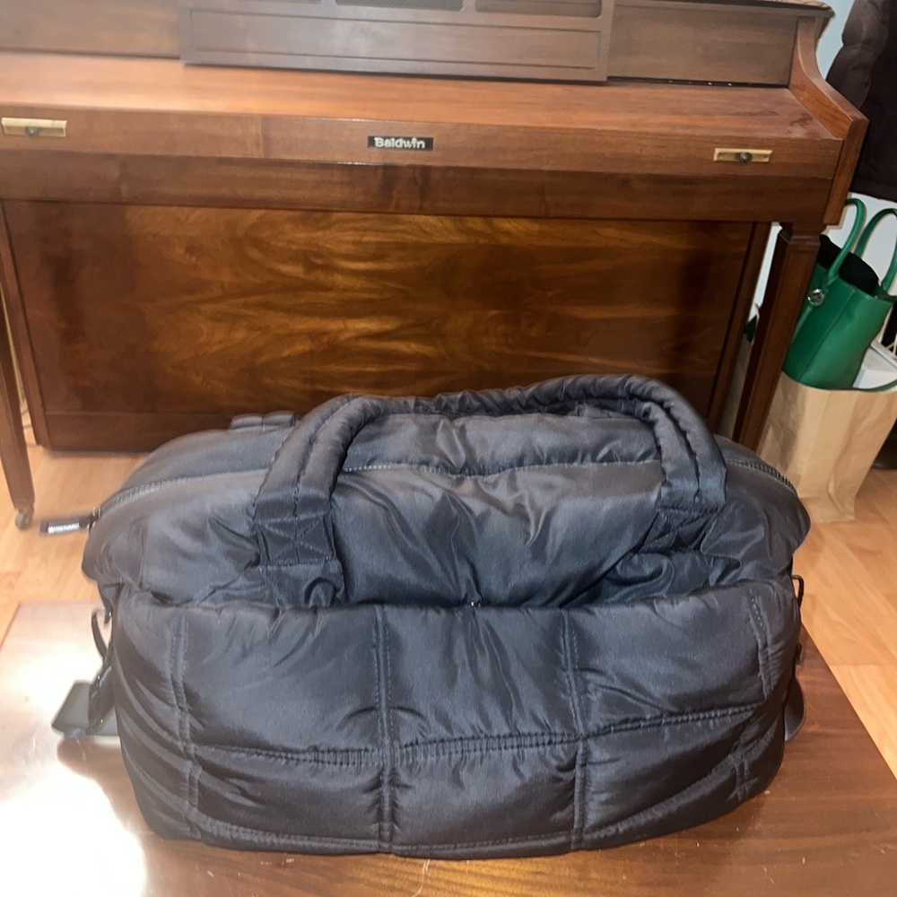 Black Quilted Men's Bag